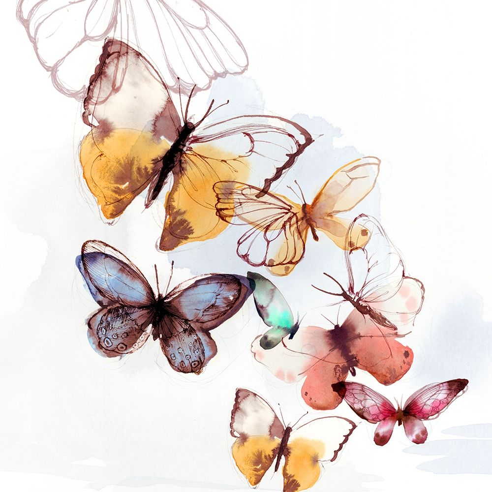 Butterfly Fly Away I art print by PI Studio for $57.95 CAD
