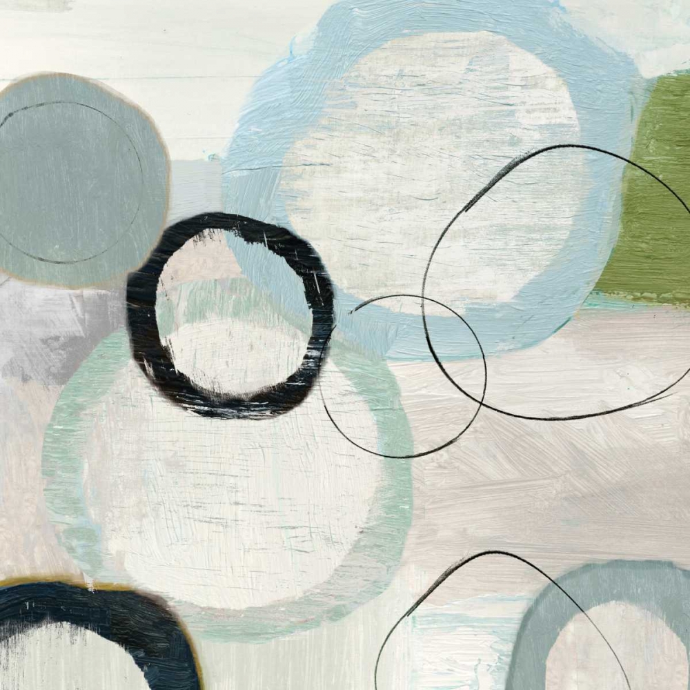 Soft Blue Rings I art print by Tom Reeves for $57.95 CAD