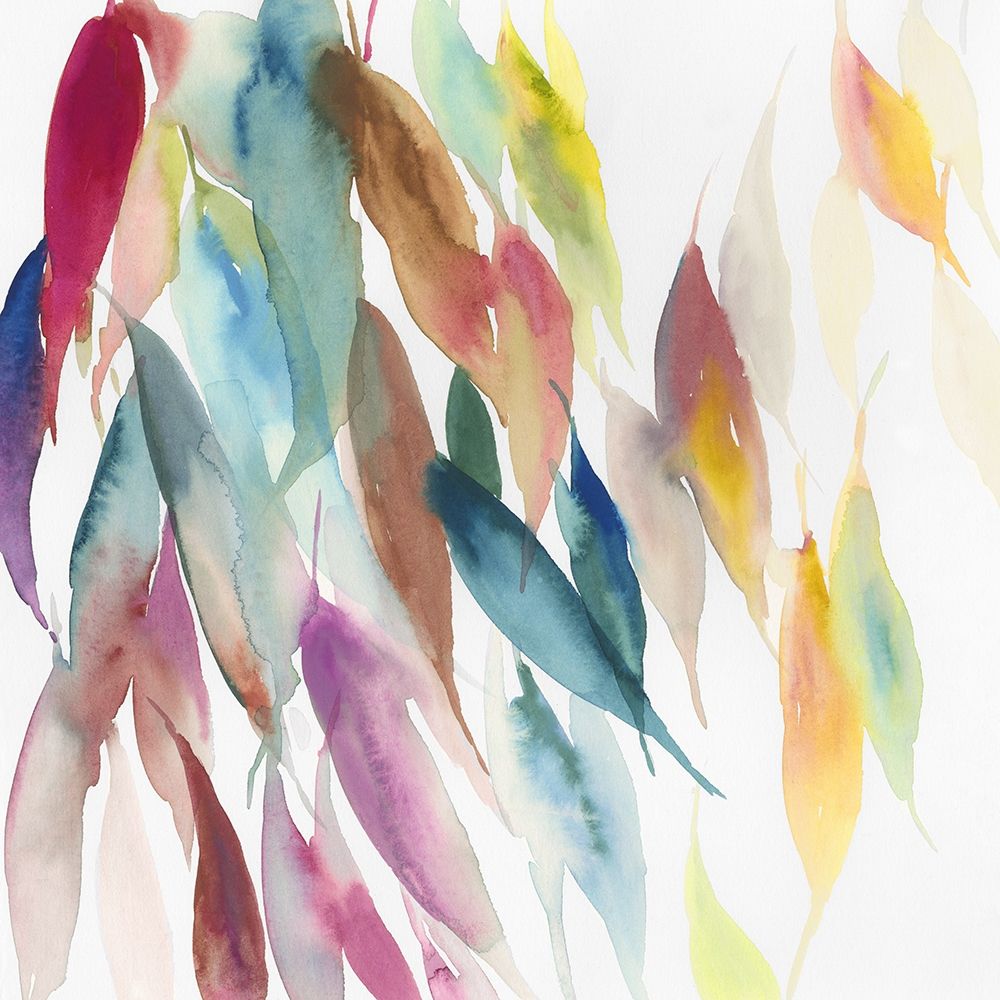 Fallen Colorful Leaves I art print by Tom Reeves for $57.95 CAD