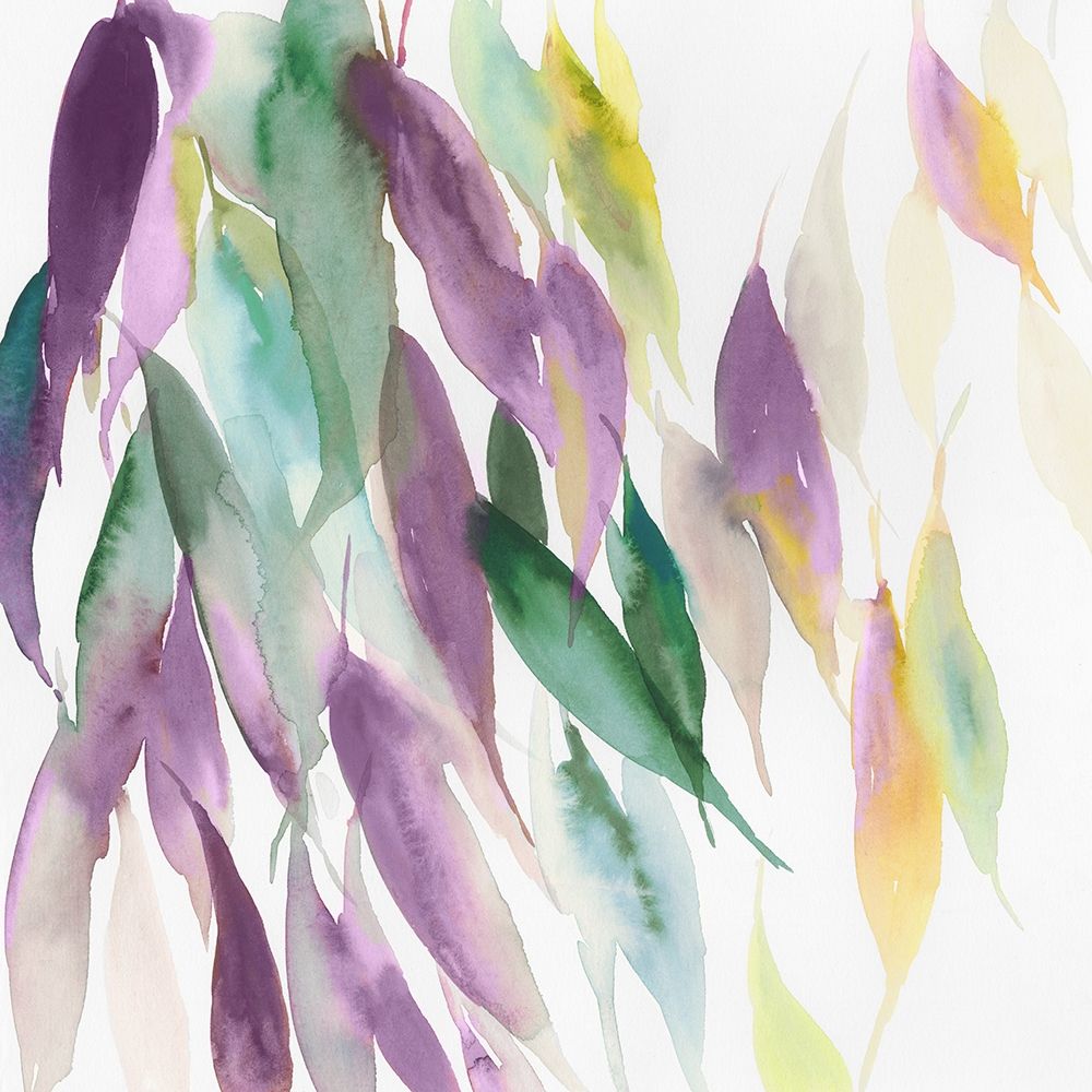 Fallen Colorful Leaves I Violet Version art print by Tom Reeves for $57.95 CAD