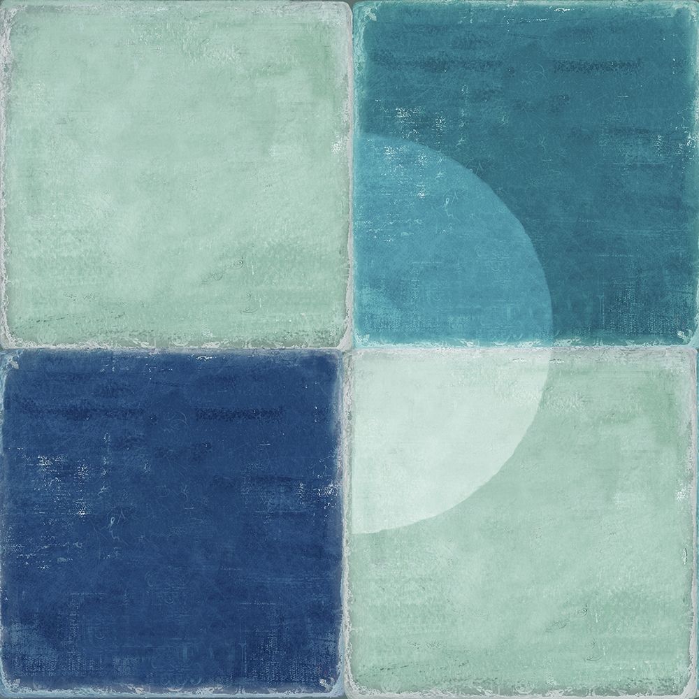 Blue Tiles II art print by Tom Reeves for $57.95 CAD