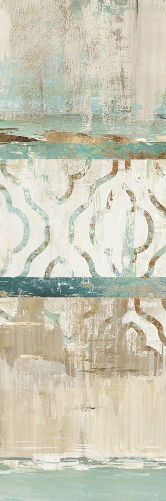 Teal Patchwork I art print by Tom Reeves for $57.95 CAD