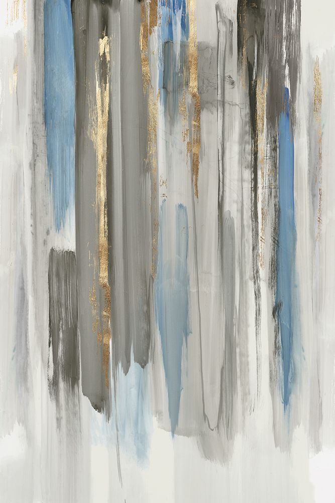 Blue Abstract Lines I art print by Tom Reeves for $57.95 CAD