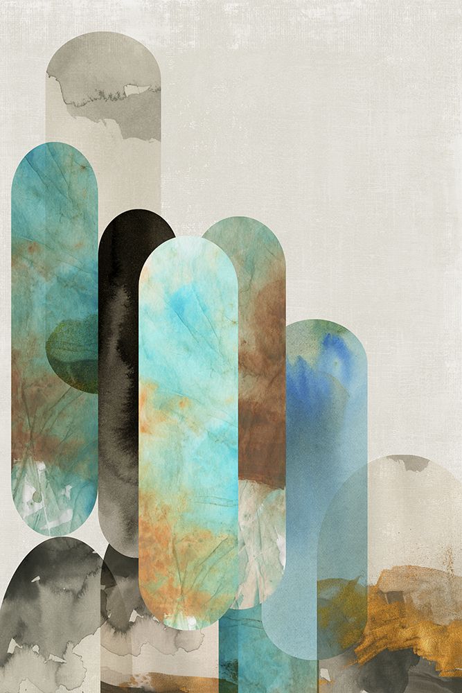 Teal Arches II art print by Tom Reeves for $57.95 CAD