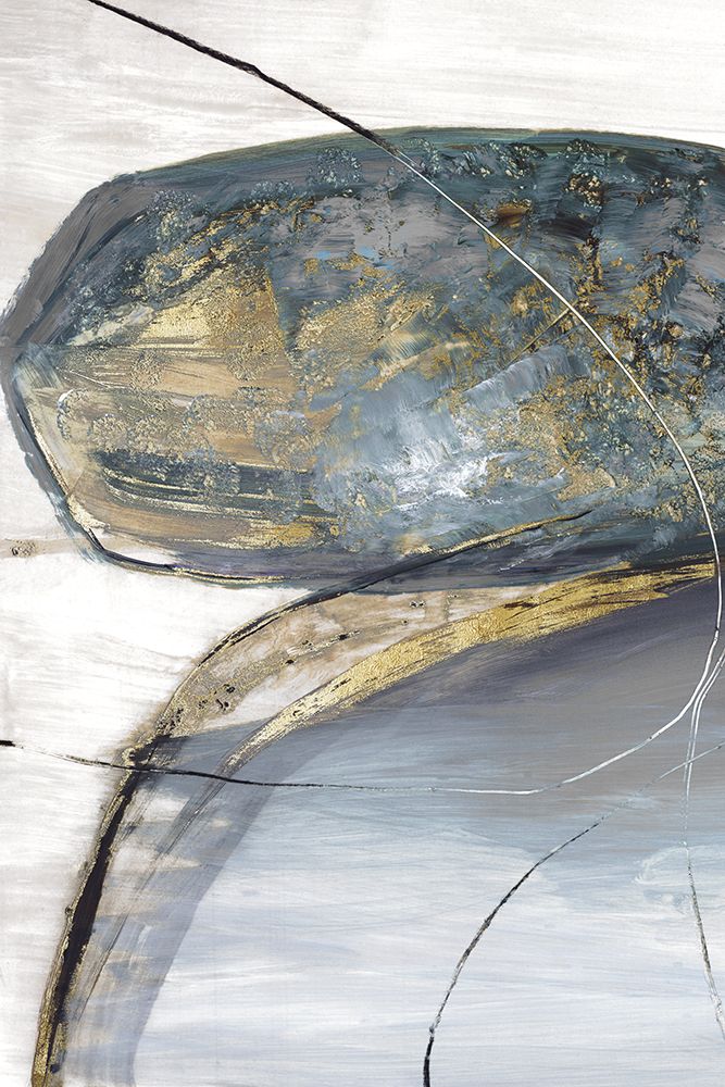 Teal Stones I art print by Tom Reeves for $57.95 CAD