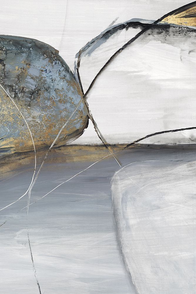 Teal Stones II art print by Tom Reeves for $57.95 CAD