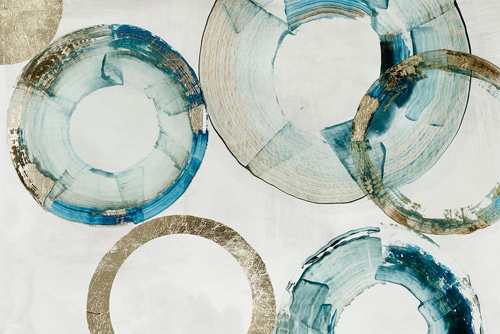 Blue Gold Rings art print by Tom Reeves for $57.95 CAD