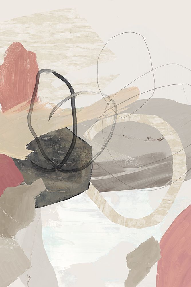 Modern Coral Abstract art print by Tom Reeves for $57.95 CAD