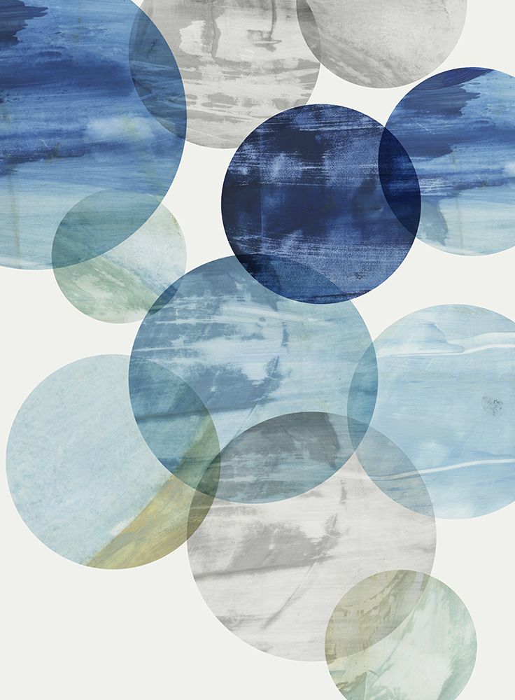 Blue Orbs in Motion I art print by Tom Reeves for $57.95 CAD