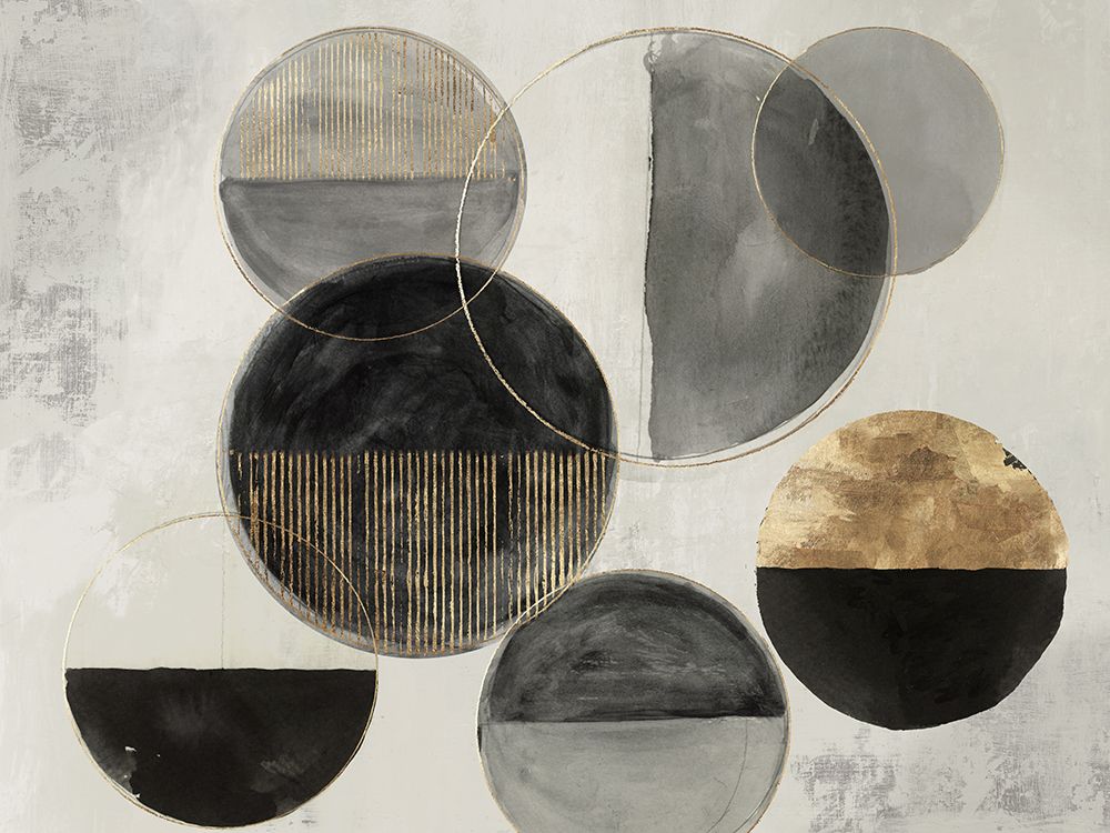 Black and Gold Rings art print by Tom Reeves for $57.95 CAD