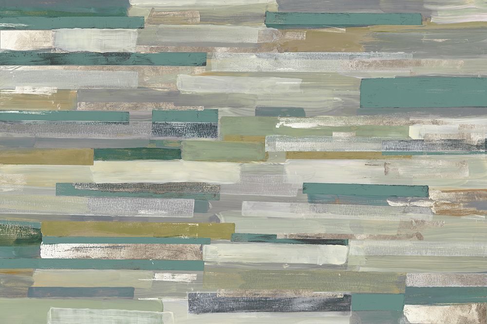 Green Stripes art print by Tom Reeves for $57.95 CAD