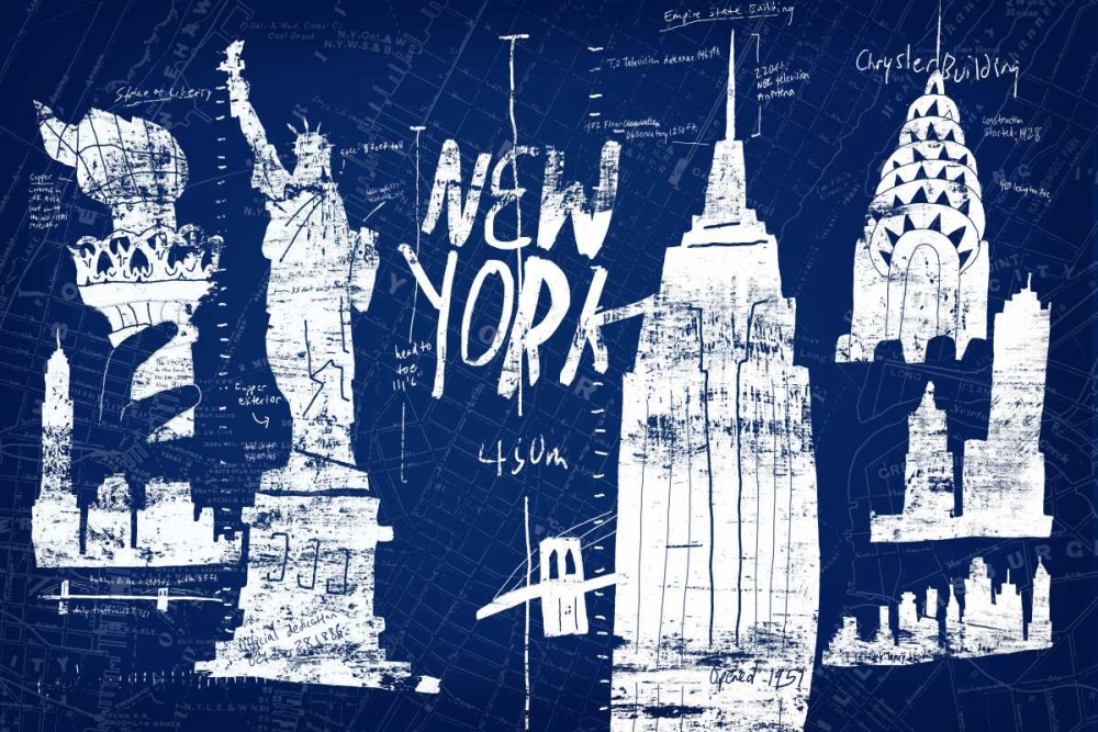 New York Blue art print by Edward Selkirk for $57.95 CAD