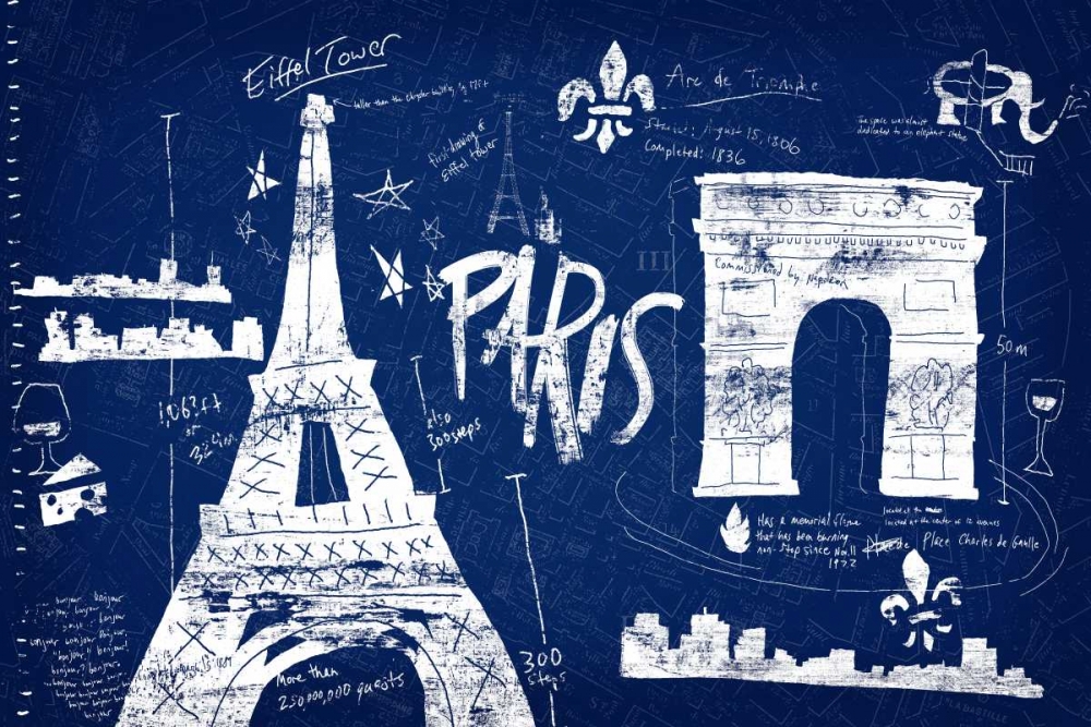 Paris Blue art print by Edward Selkirk for $57.95 CAD