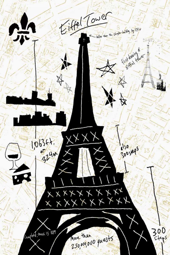 Paris Gold I art print by Edward Selkirk for $57.95 CAD