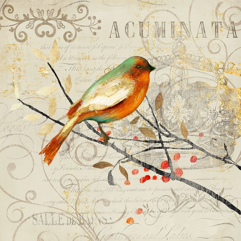 Sing Song Bird I art print by Matina Theodosiou for $57.95 CAD