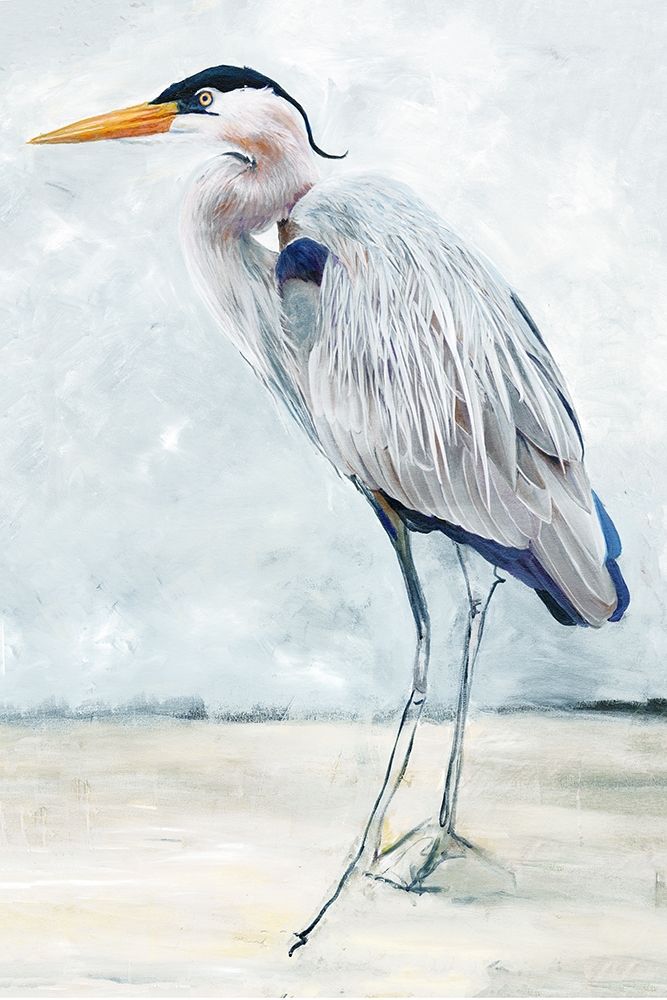 Beach Blue Heron I art print by Stellar Design Studio for $57.95 CAD