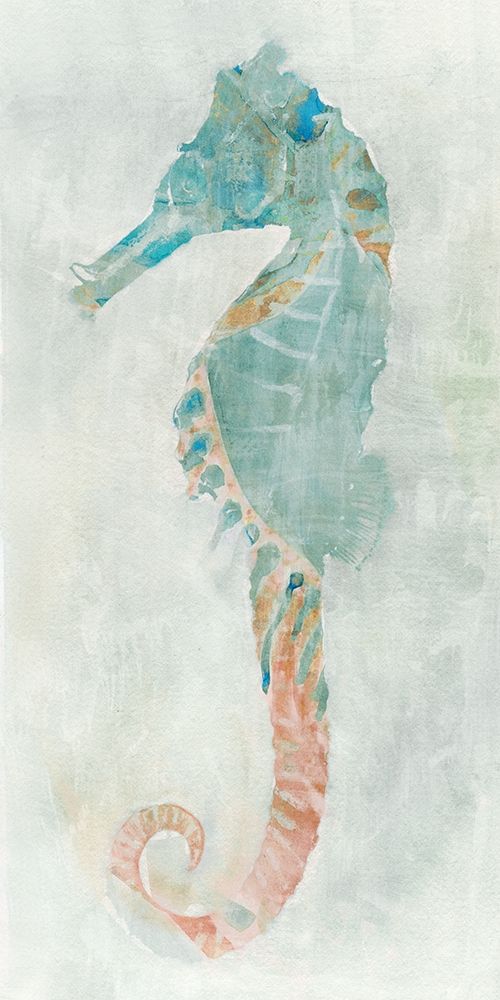 Blue Seahorse I art print by Stellar Design Studio for $57.95 CAD