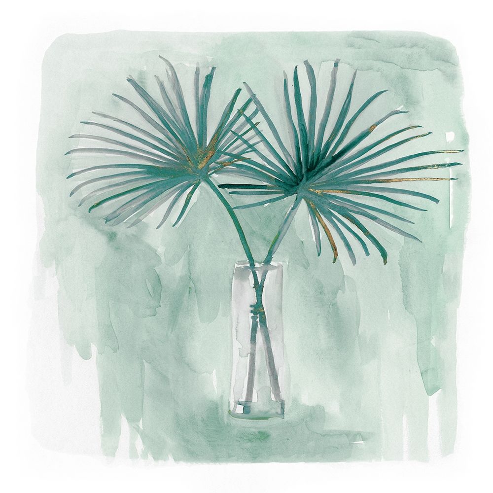 Green Tropical Vase II art print by Stellar Design Studio for $57.95 CAD