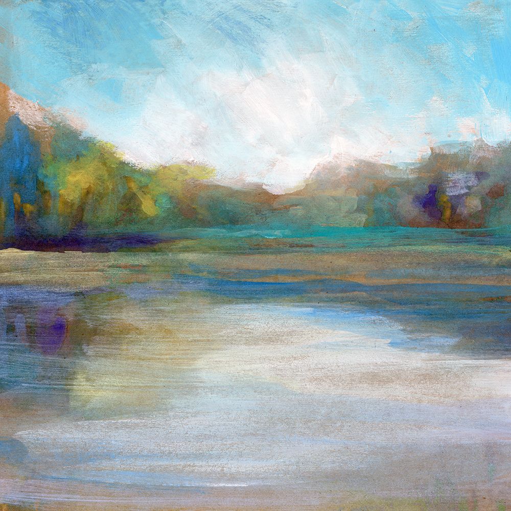 Mid Day Pond I art print by Stellar Design Studio for $57.95 CAD