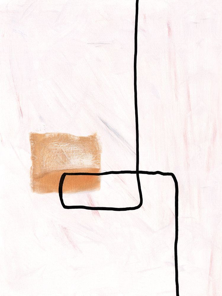 Textured Line Gold II art print by J:L Design for $57.95 CAD