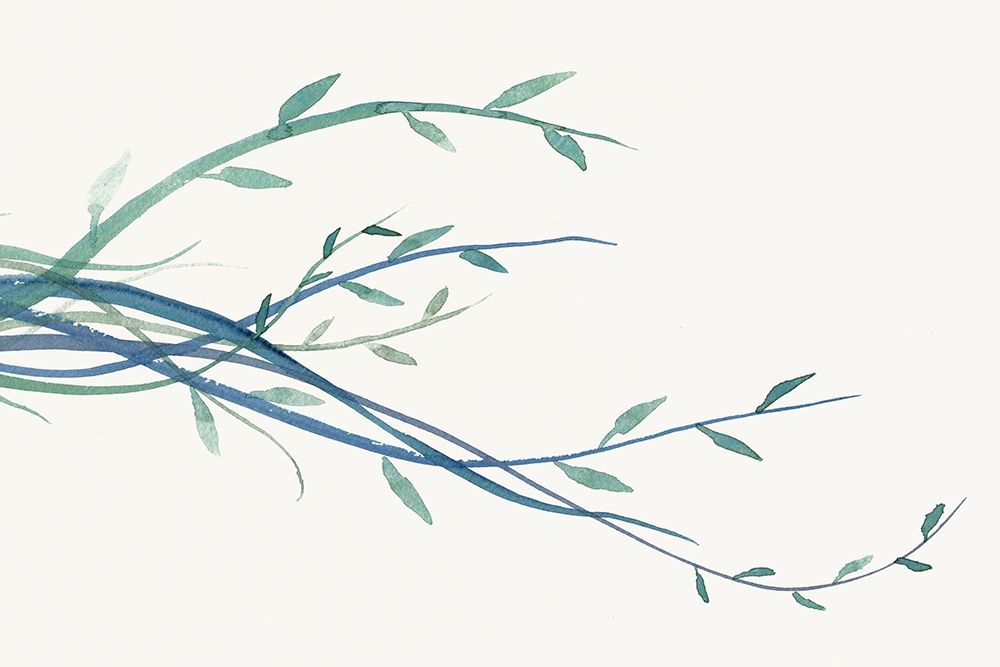 Green vine Branches I art print by J:L Design for $57.95 CAD