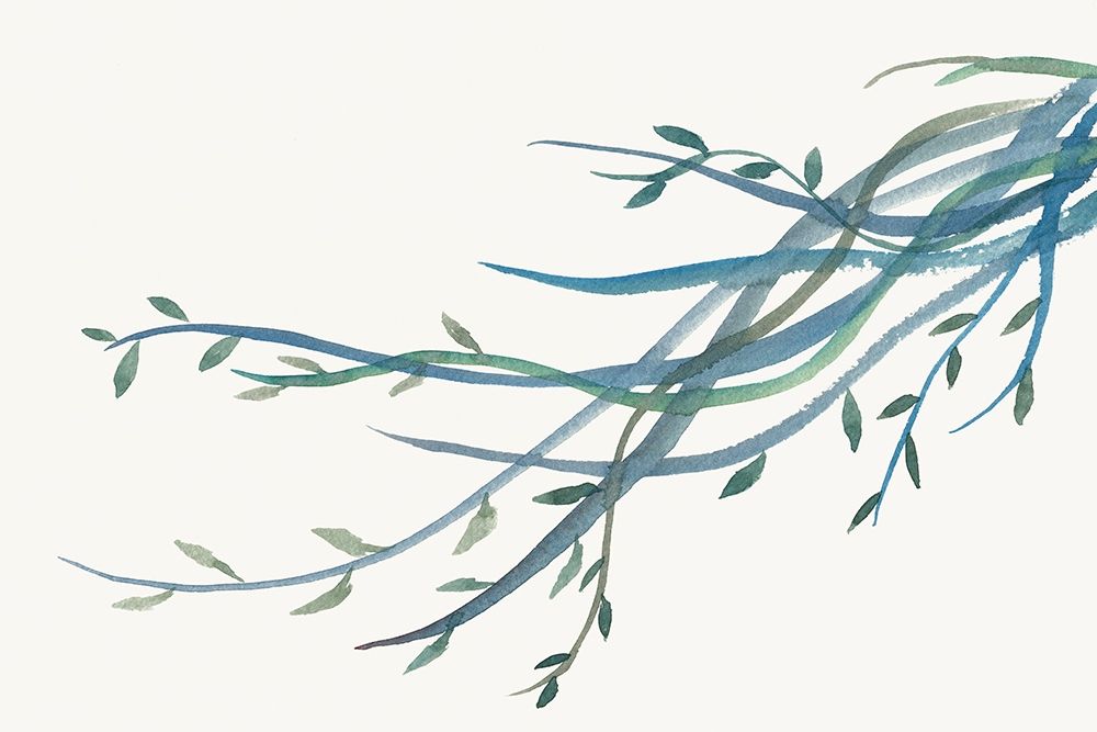 Green vine Branches II art print by J:L Design for $57.95 CAD