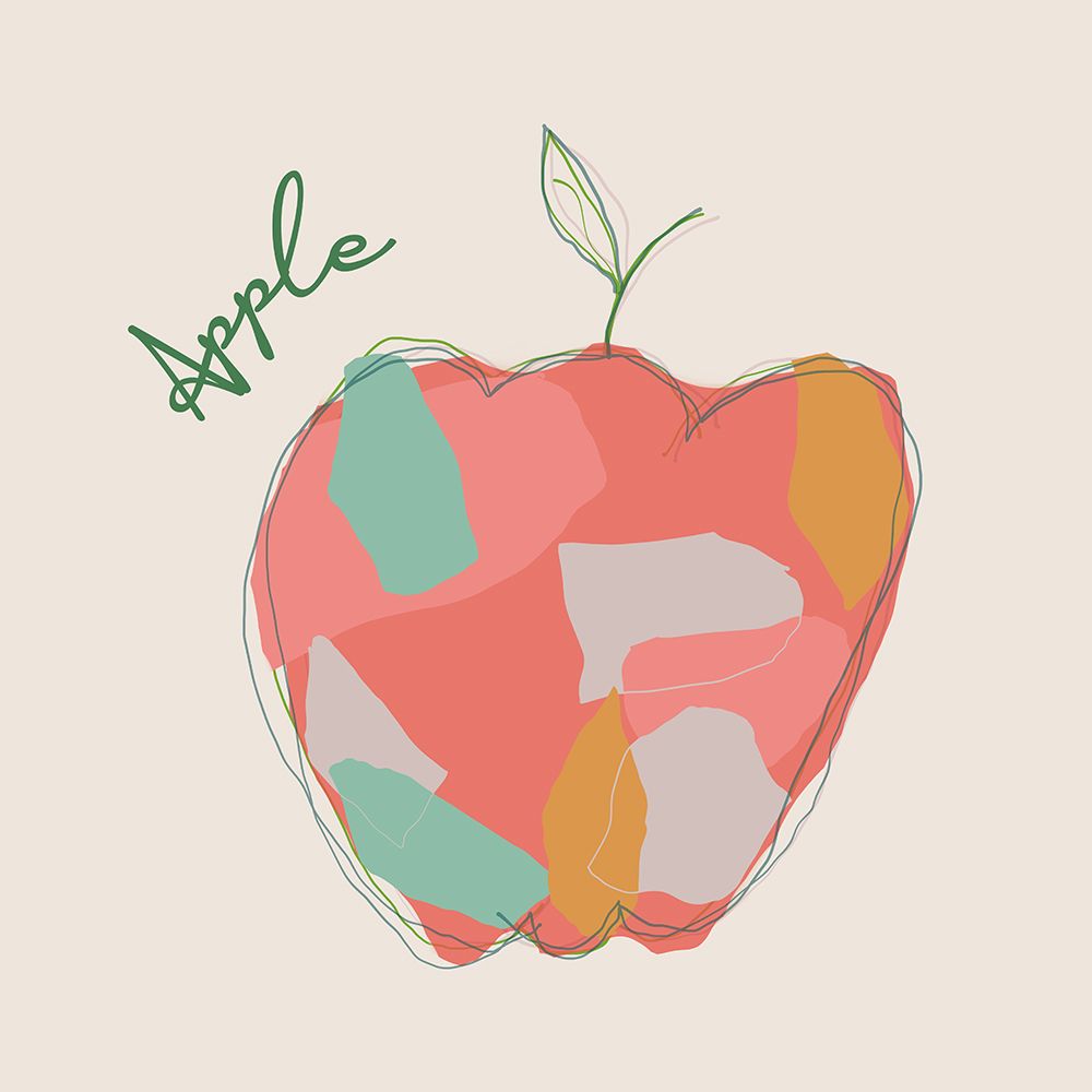 Fresh Apple art print by J:L Design for $57.95 CAD