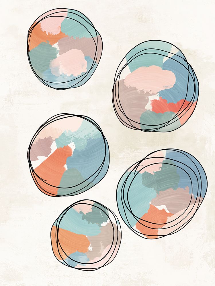 Little Orbs II art print by J:L Design for $57.95 CAD