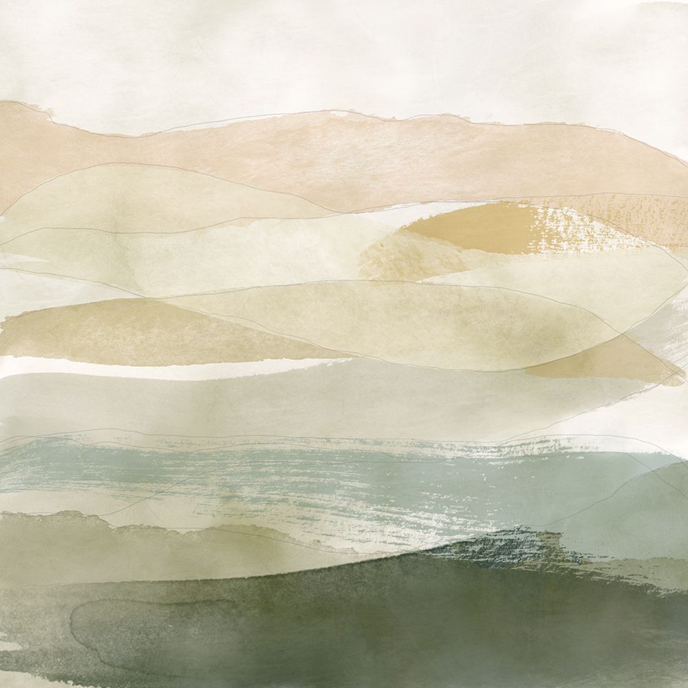 Strokes and Waves I art print by J:L Design for $57.95 CAD