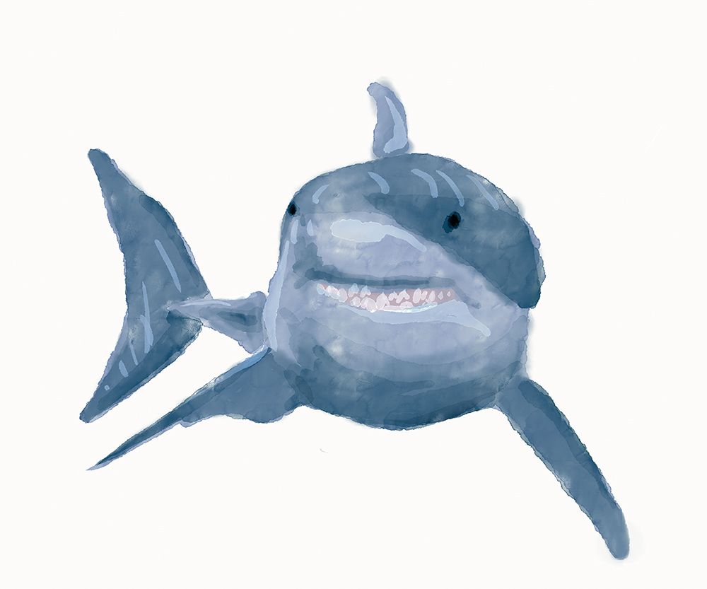 Underwater Shark art print by J:L Design for $57.95 CAD