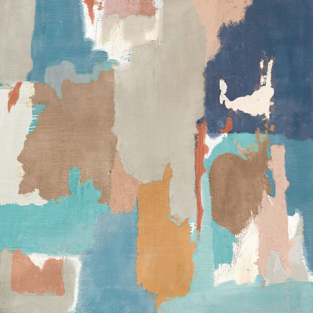 Muted Mosaic of Coastal Reflections I art print by J:L Design for $57.95 CAD