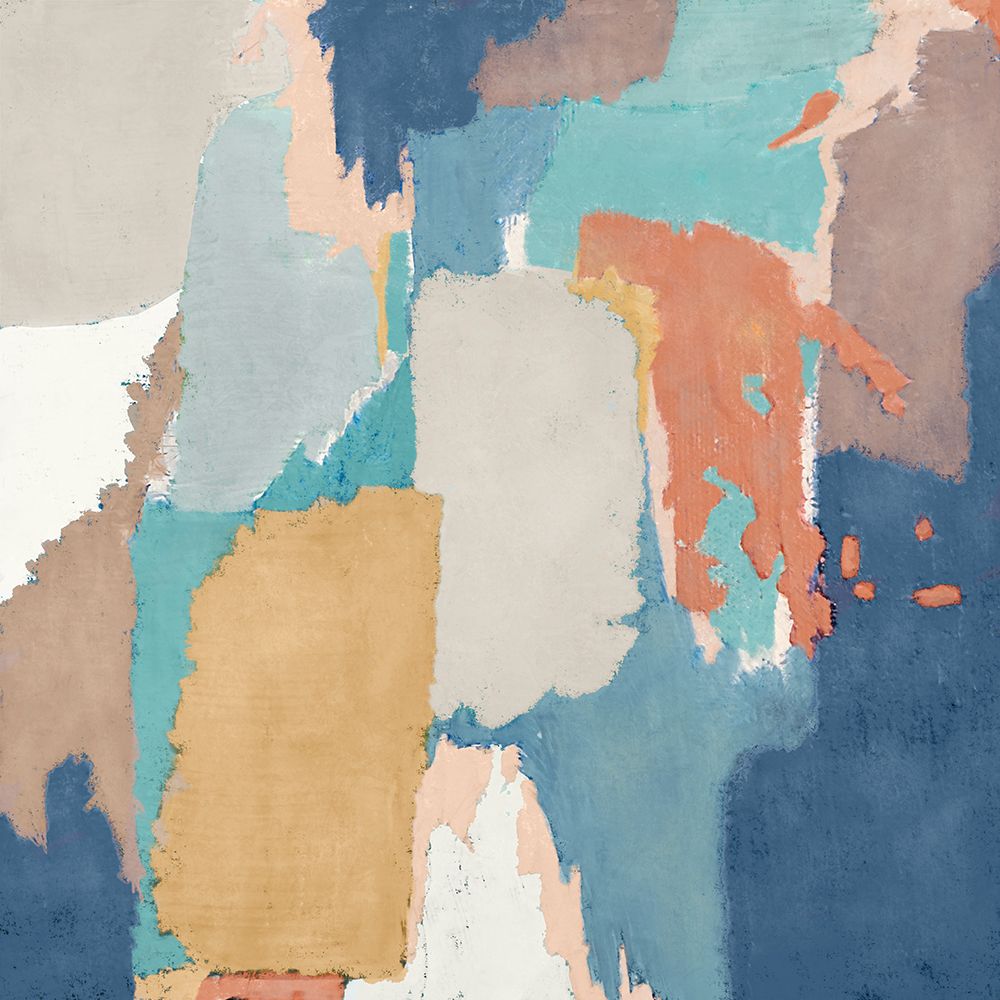 Muted Mosaic of Coastal Reflections II art print by J:L Design for $57.95 CAD