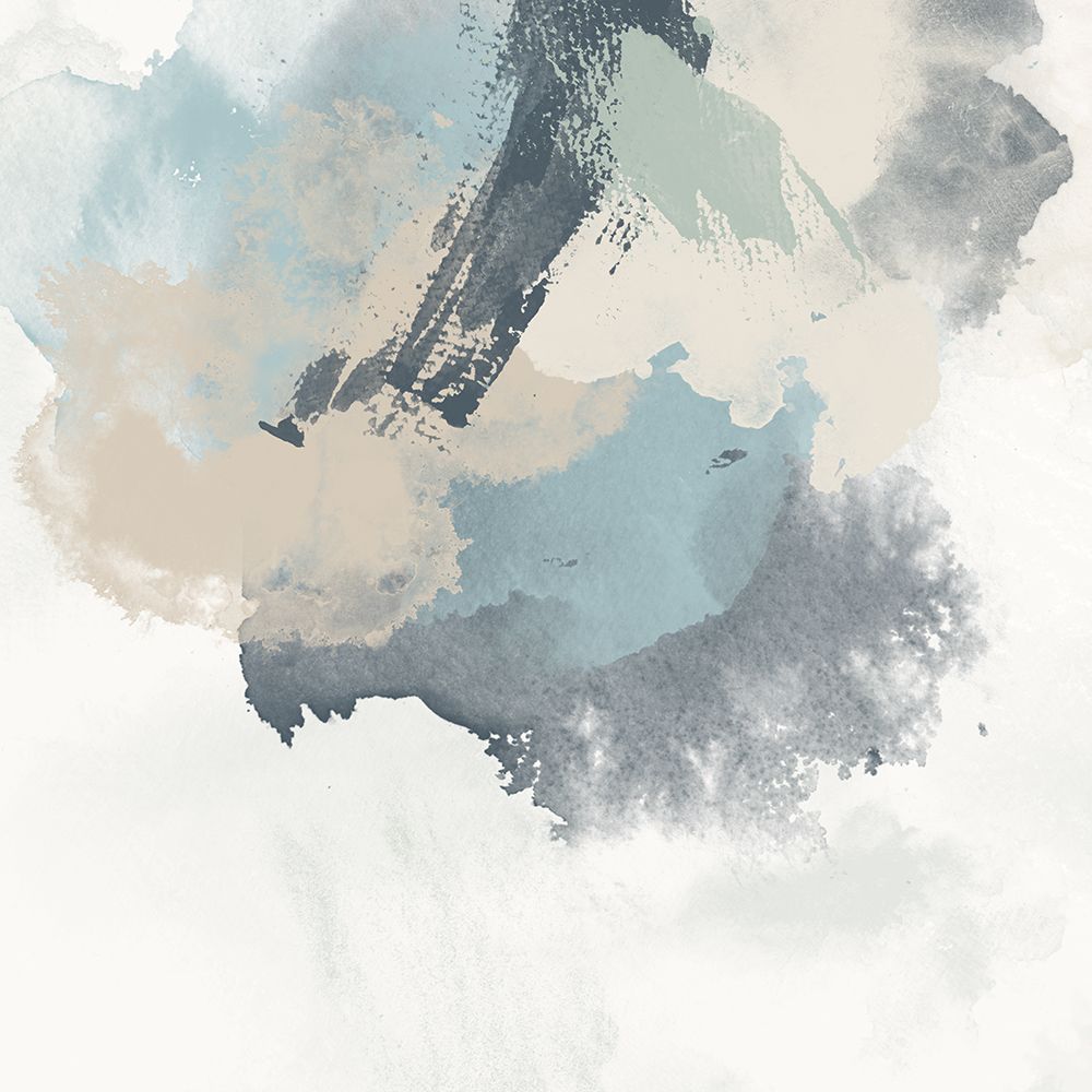Muted Brushstrokes in Blue I art print by J:L Design for $57.95 CAD