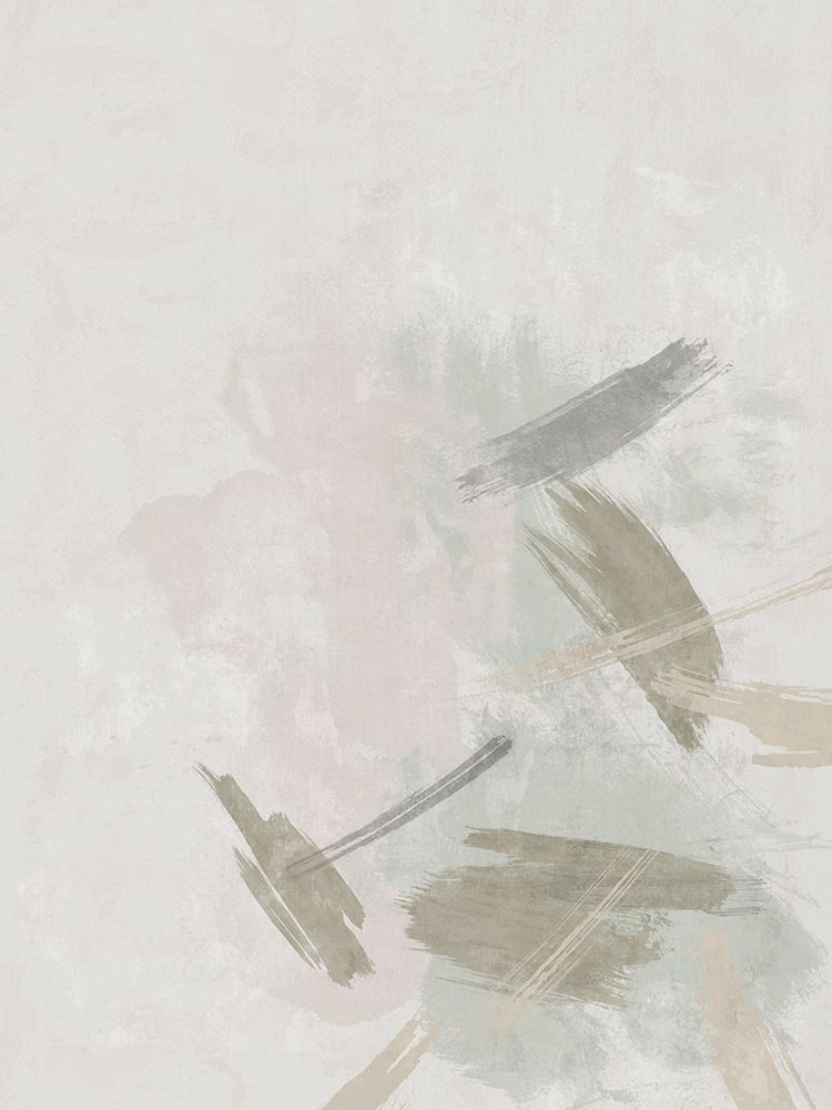 Muted Brushstrokes in Soft Motion I art print by J:L Design for $57.95 CAD