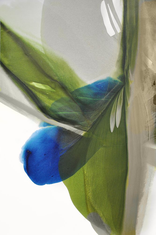 Green and Blue Fluid Harmony art print by Vicki McFarland for $57.95 CAD