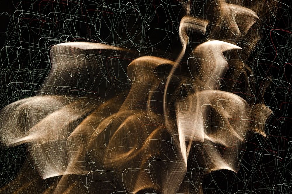 Gold Chiffon Squiggly art print by David Stahl for $57.95 CAD