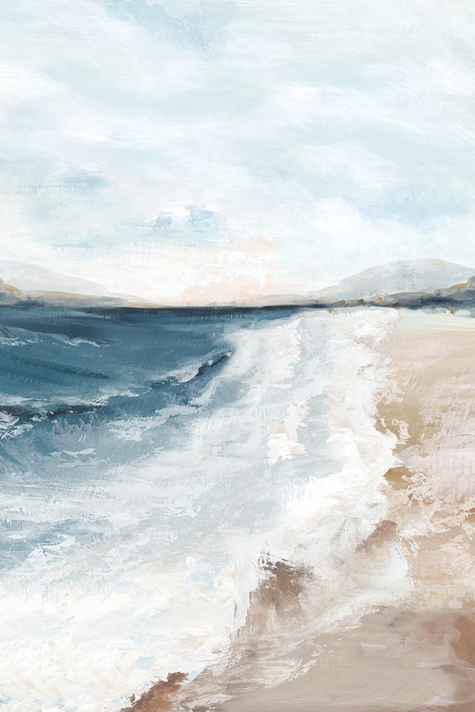 Walk on Beach I art print by Luna Mavis for $57.95 CAD
