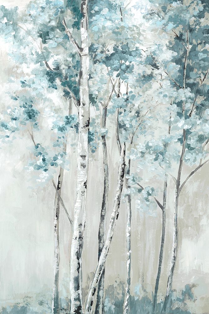 Blue Birch Forest art print by Luna Mavis for $57.95 CAD