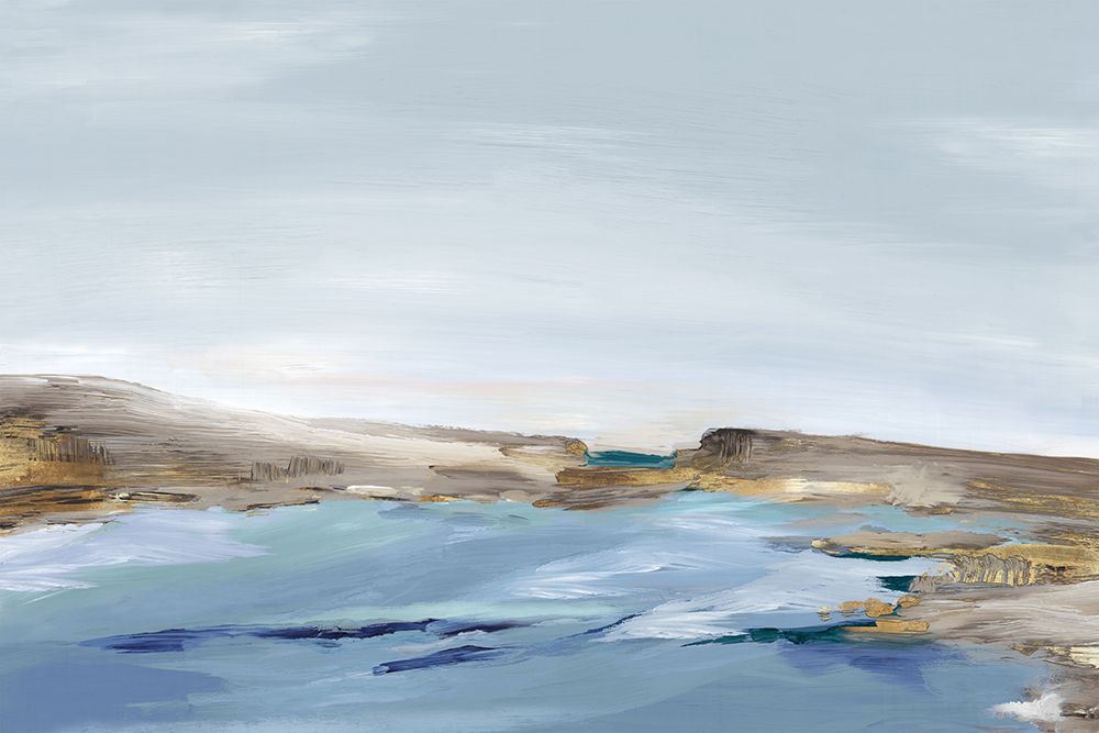 Blue Coastal View art print by Luna Mavis for $57.95 CAD
