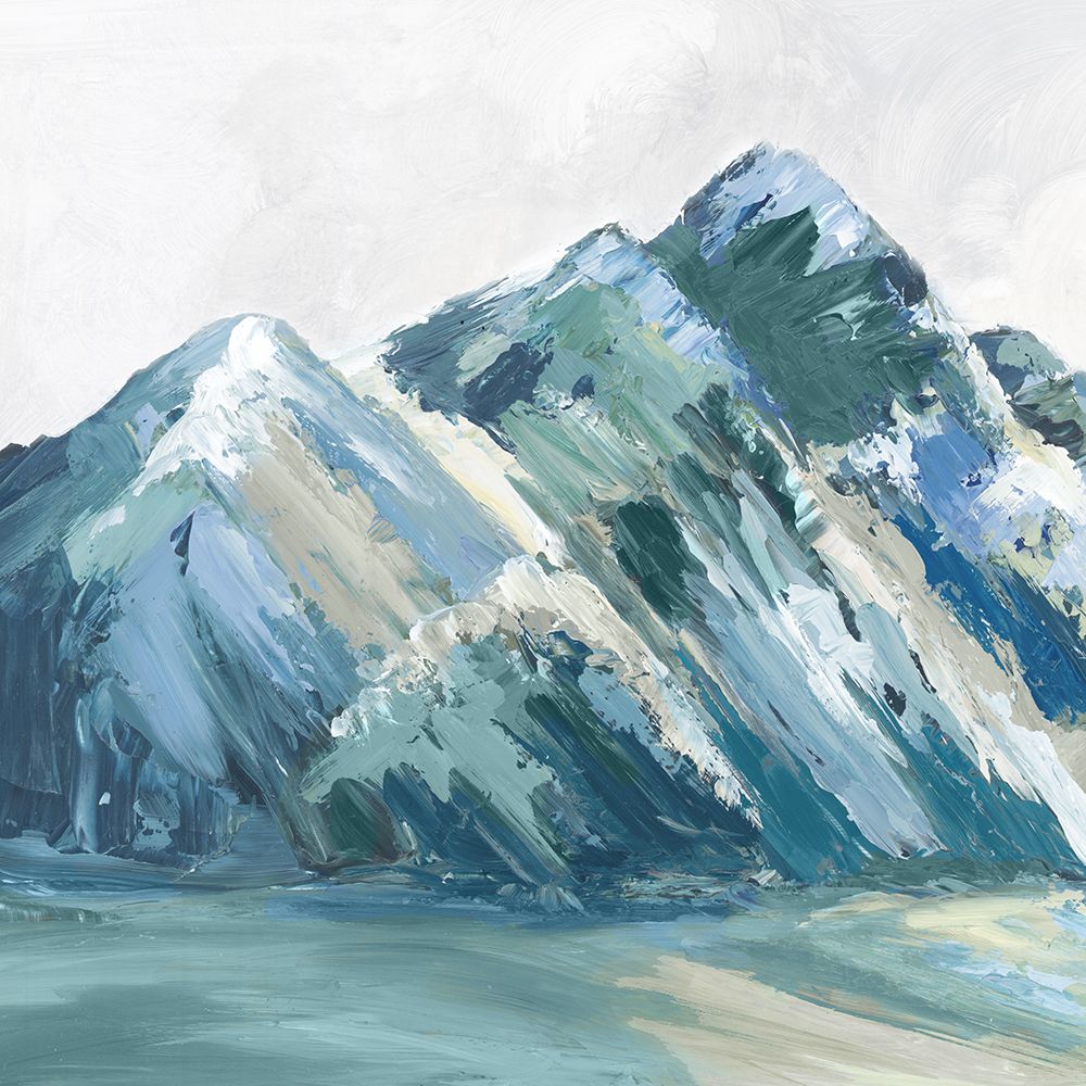 Blue Palette Mountains II art print by Luna Mavis for $57.95 CAD
