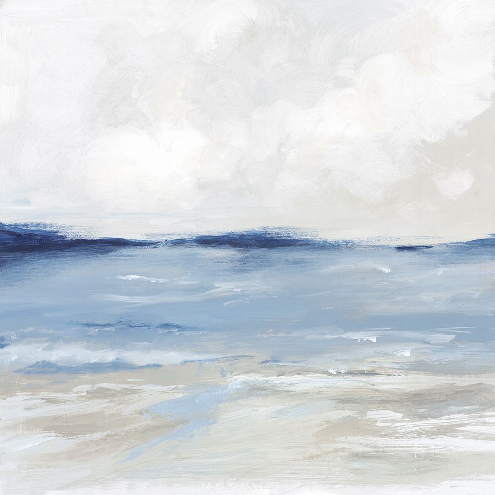 Trangquil Blue Beach art print by Luna Mavis for $57.95 CAD