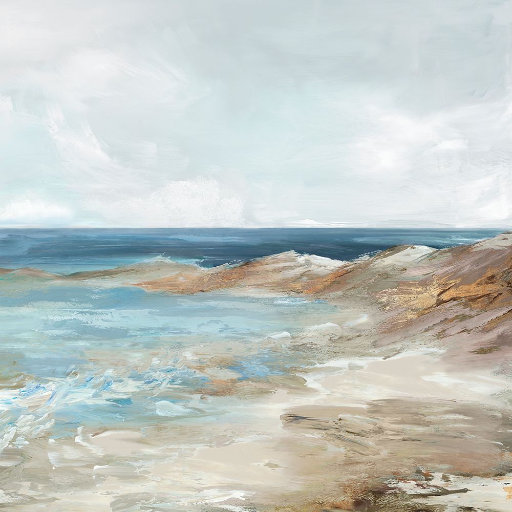 Sunkissed Sand and Sea art print by Luna Mavis for $57.95 CAD