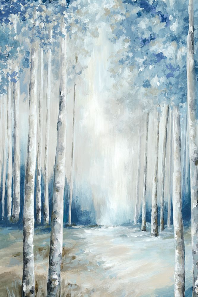 Mystic Blue Forest I art print by Luna Mavis for $57.95 CAD