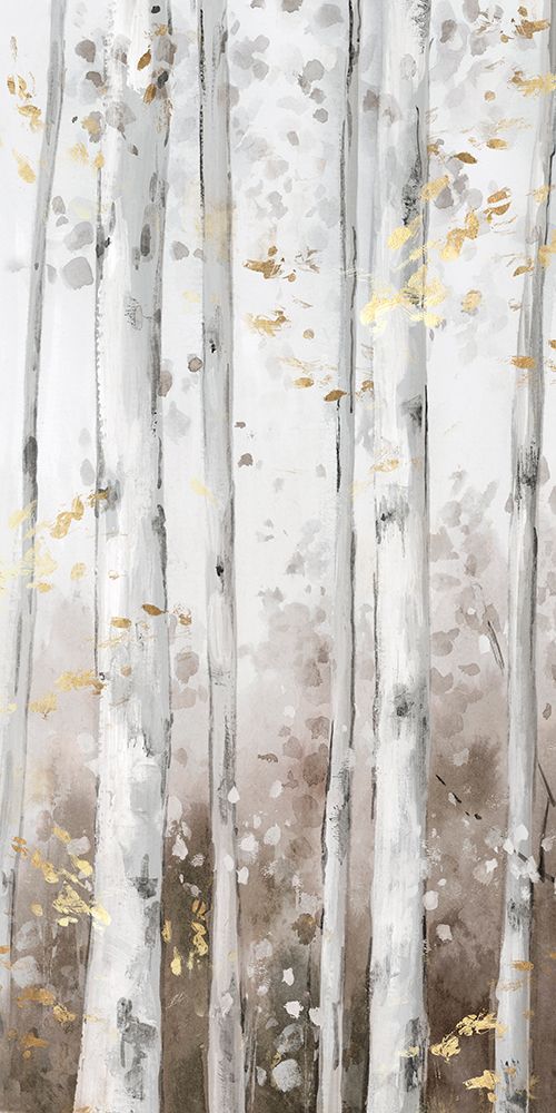 Golden Birch Forest I art print by Luna Mavis for $57.95 CAD