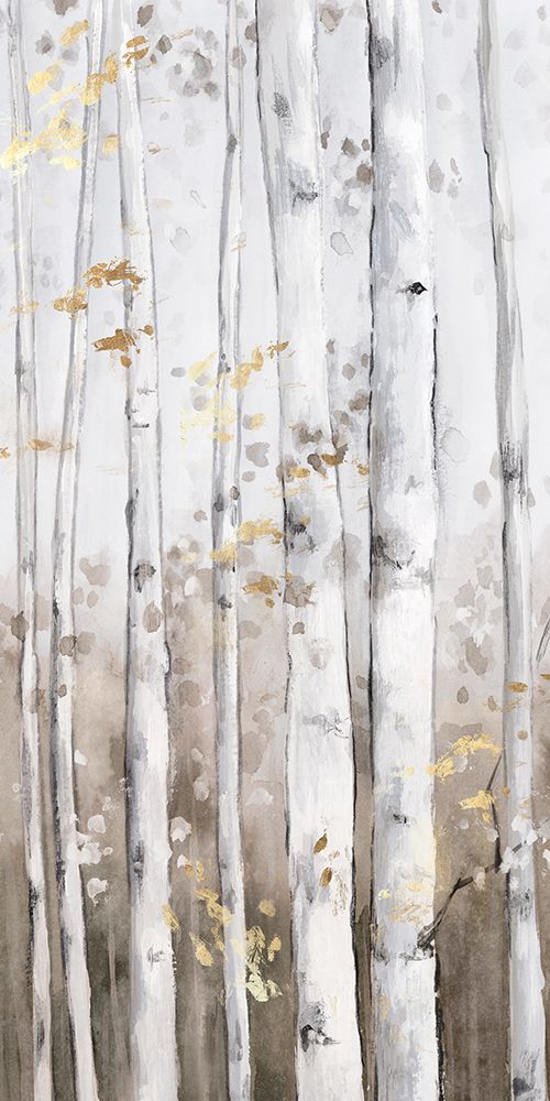 Golden Birch Forest II art print by Luna Mavis for $57.95 CAD