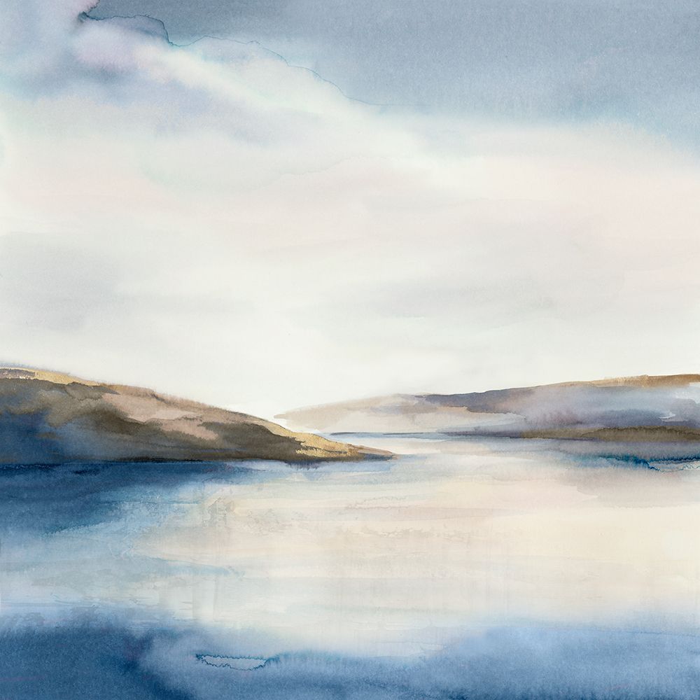 Calm Blue Tide art print by Luna Mavis for $57.95 CAD
