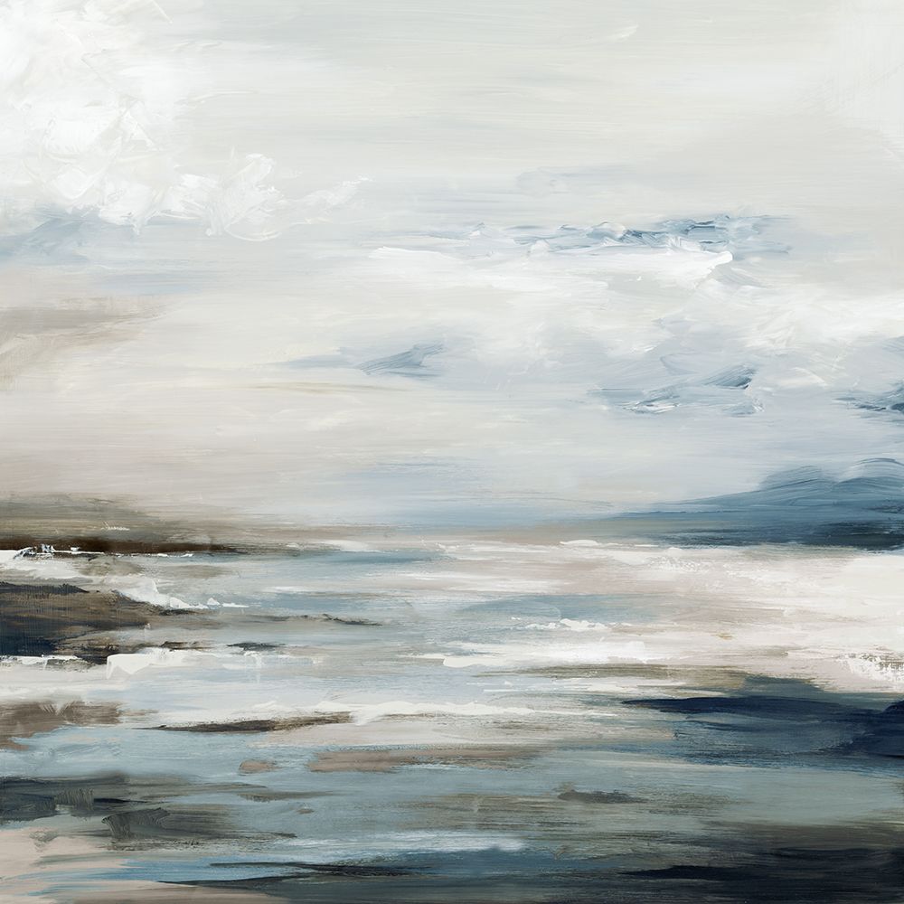 Muted Shoreline Under Cloudy Sky art print by Luna Mavis for $57.95 CAD