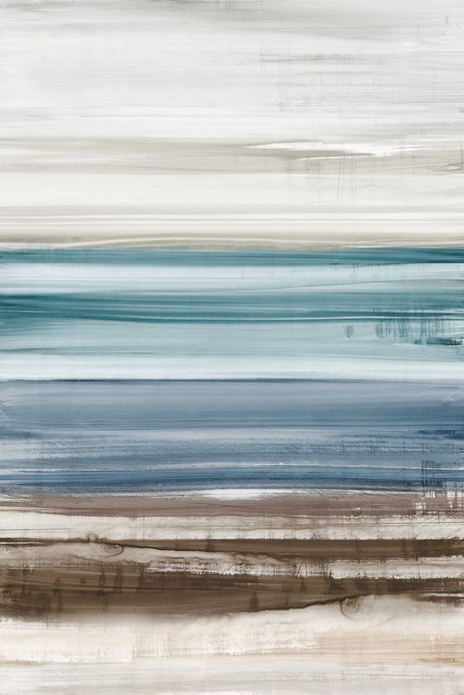 Layered Horizons of Sand and Sea art print by Luna Mavis for $57.95 CAD