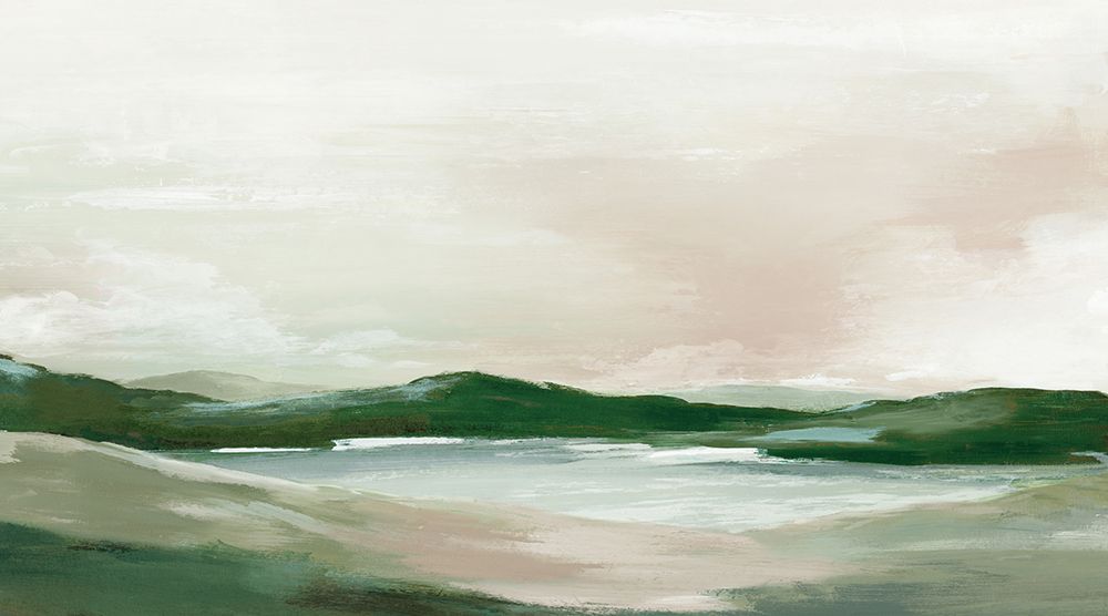 Soft Horizon over Green Hills art print by Luna Mavis for $57.95 CAD