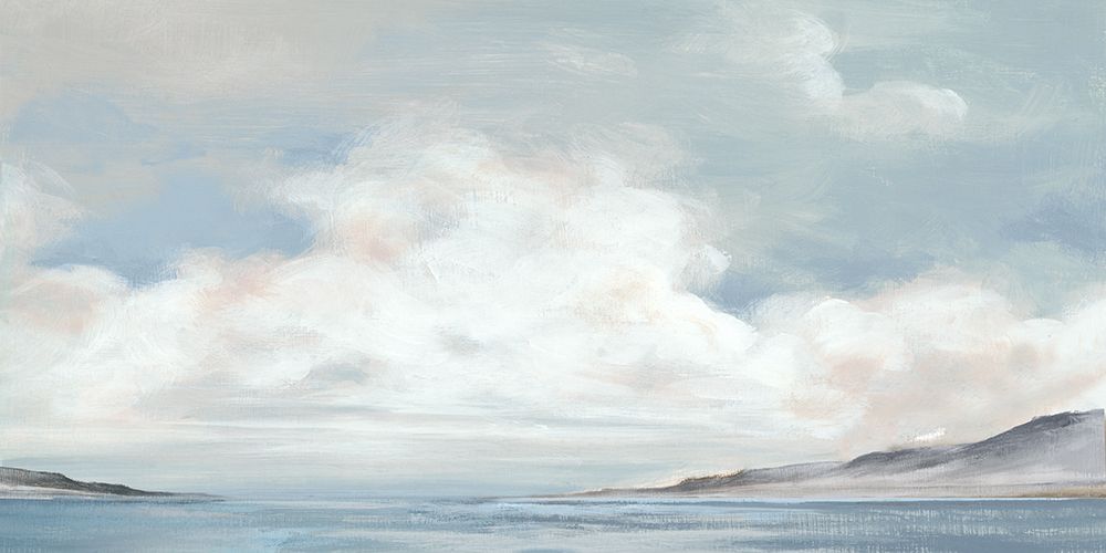 Tranquil Coastline Beneath Expansive Sky art print by Luna Mavis for $57.95 CAD